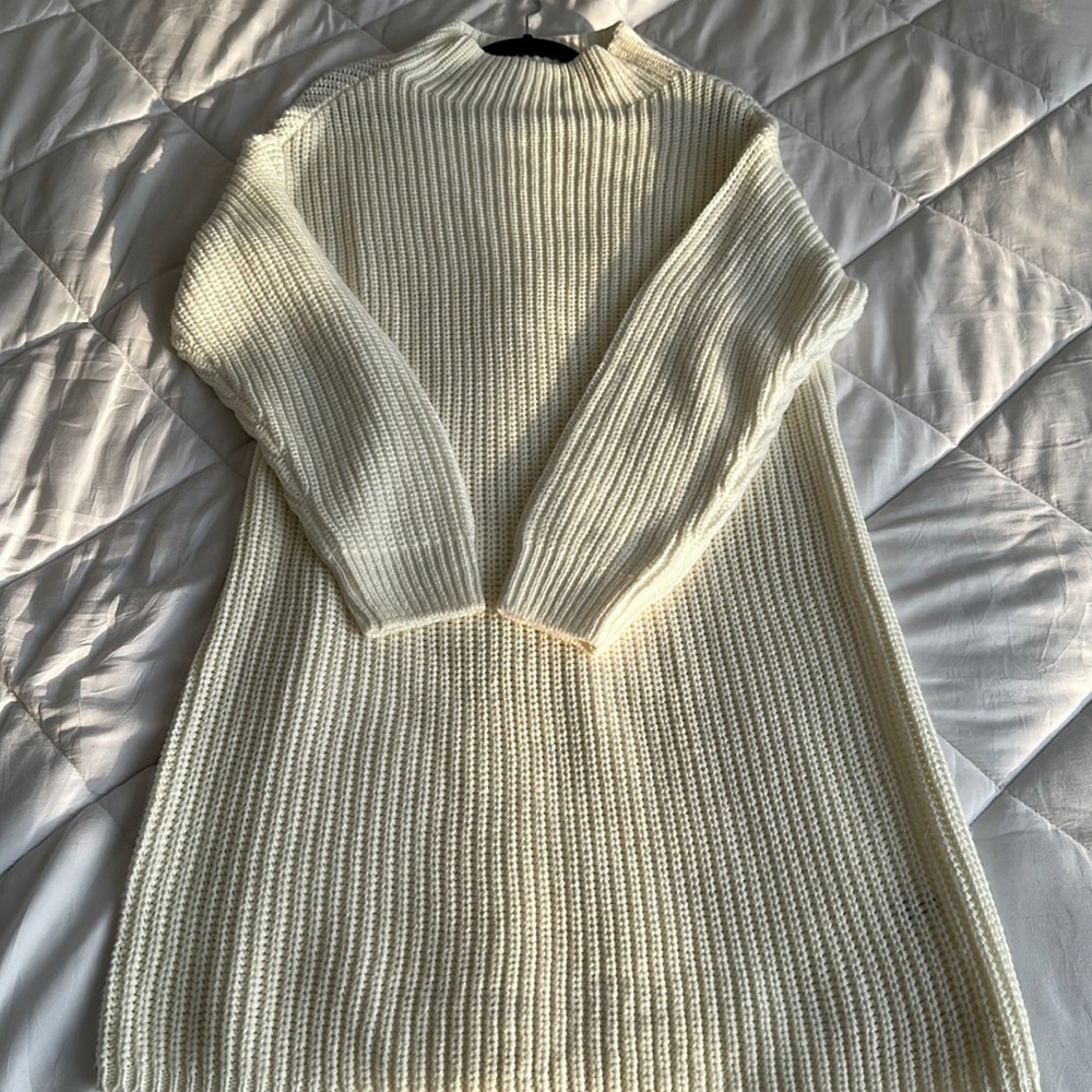 Knot sweater dress